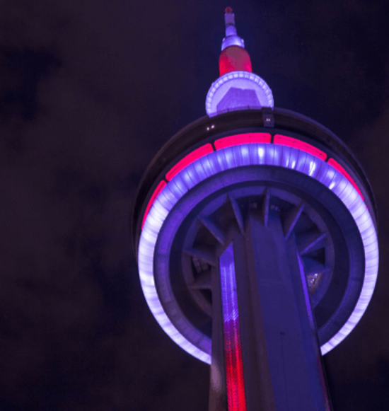Lighting Of The CN Tower