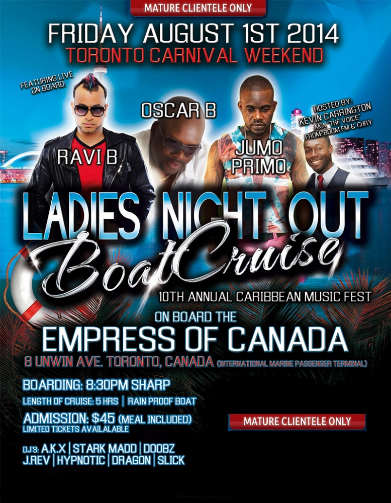 Caribbean Music Fest Boat Cruise Caribana Info & Tickets